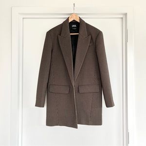 Zara houndstooth blazer